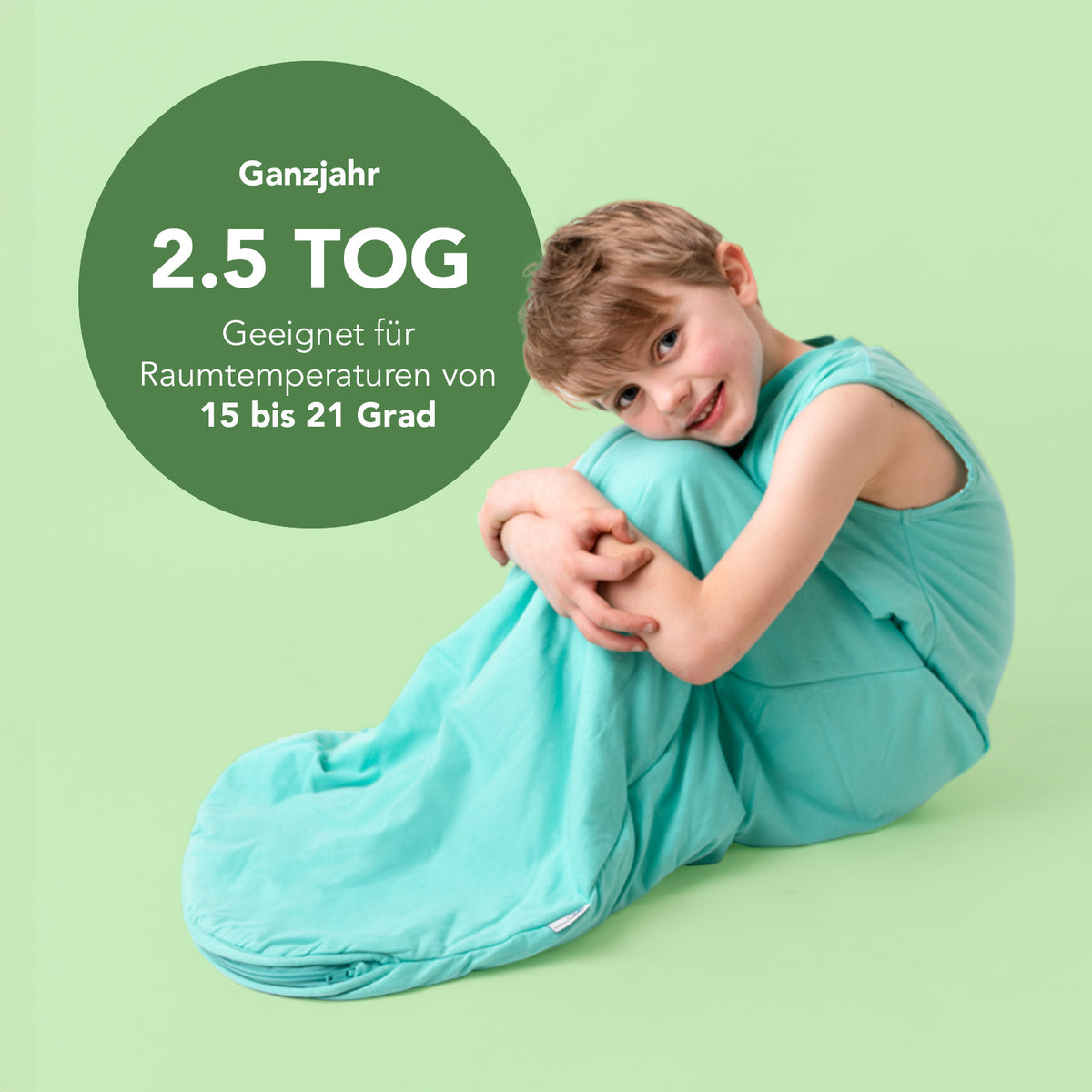 Saco de dormir para bebé 2.5 TOG_Turquesa_TOG_467