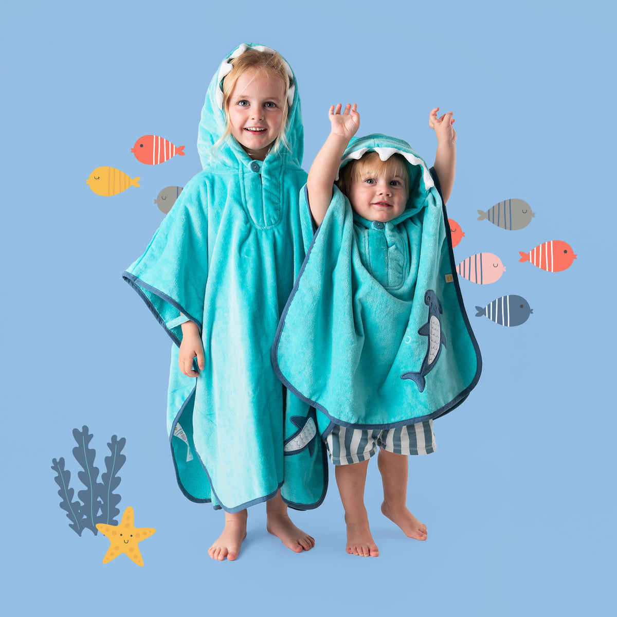 Poncho de Baño con Capucha_Animales marinos_3_409