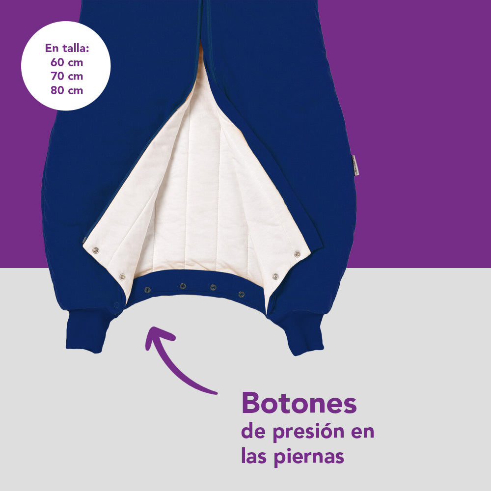 Saco de dormir con pies 2.5 TOG_Azul Marino_zona del pie_463