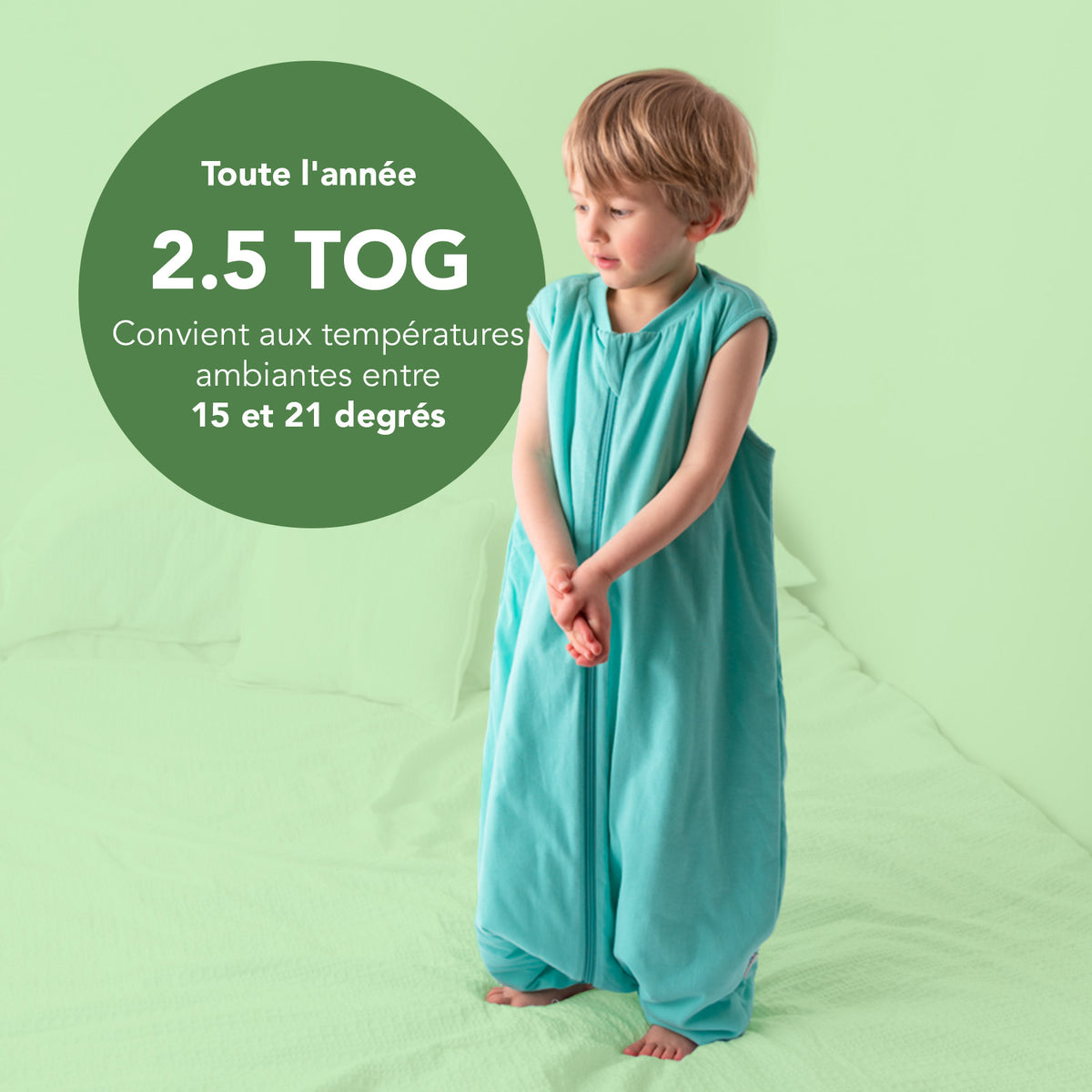 Saco de dormir con pies 2.5 TOG_Turquesa_TOG_463