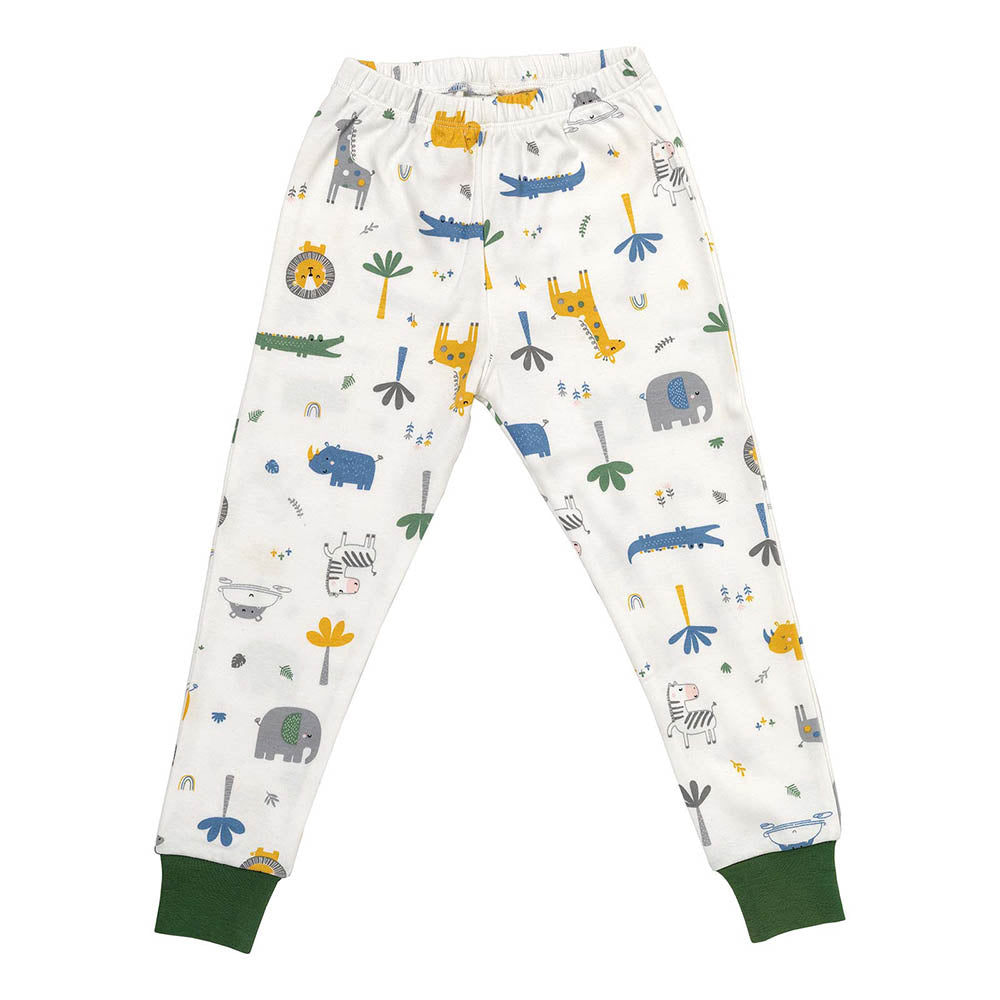 Pijama de niño de algódon orgánico_Jungla_pantalón_444
