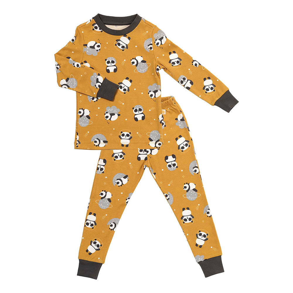 Pijama de niño de algódon orgánico_Panda_parte frontal_444
