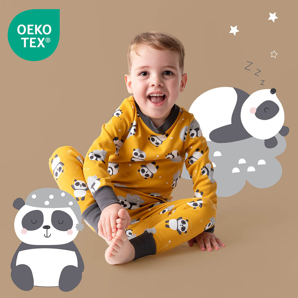 Pijama de niño de algódon orgánico_Panda_OEKOTEX_444