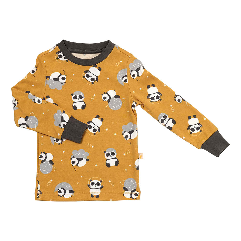 Pijama de niño de algódon orgánico_Panda_parte superior_444