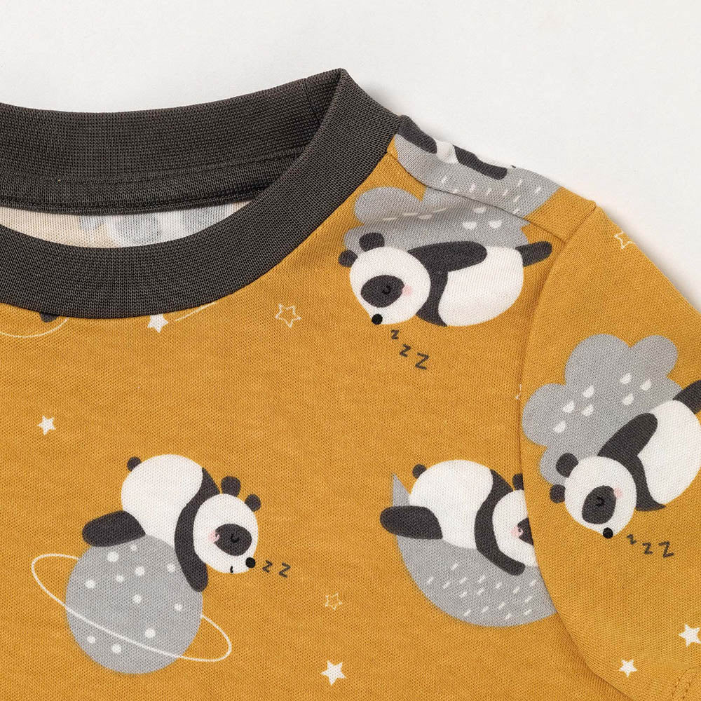 Pijama de niño de algódon orgánico_Panda_detalle_444
