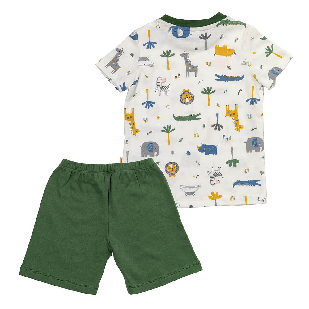 Pijama corto de niño de algódon orgánico_Jungla_parte trasera_445