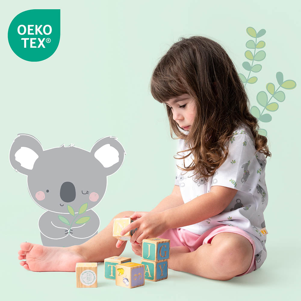 Pijama corto de niño de algódon orgánico_Koala_OEKOTEX_445