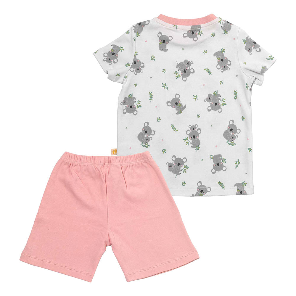 Pijama corto de niño de algódon orgánico_Koala_parte trasera_445