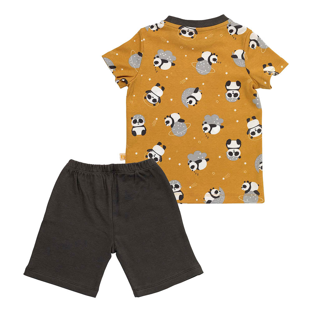 Pijama corto de niño de algódon orgánico_Panda_parte trasera_445