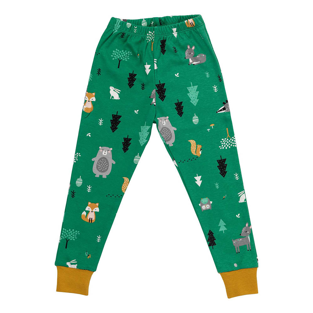Pijama de niño de algódon orgánico_Animales del bosque_pantalón_444