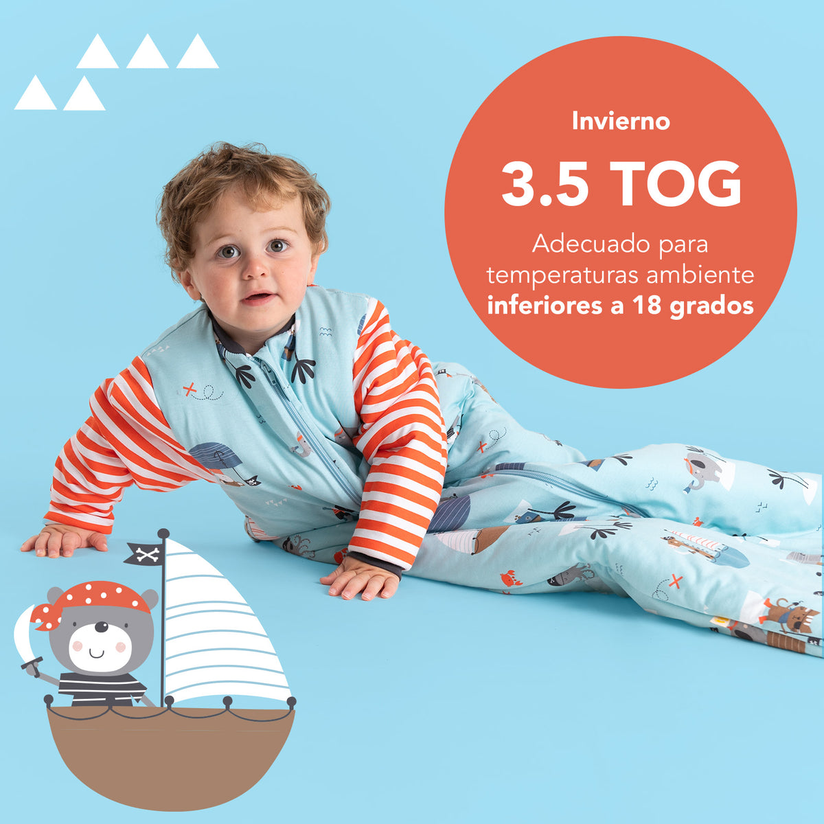 Saco de dormir para bebé 3.5 TOG_Pirata_TOG_471