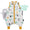 Saco de dormir con pies de muselina 0.5 TOG_Animales del bosque_parte frontal_412