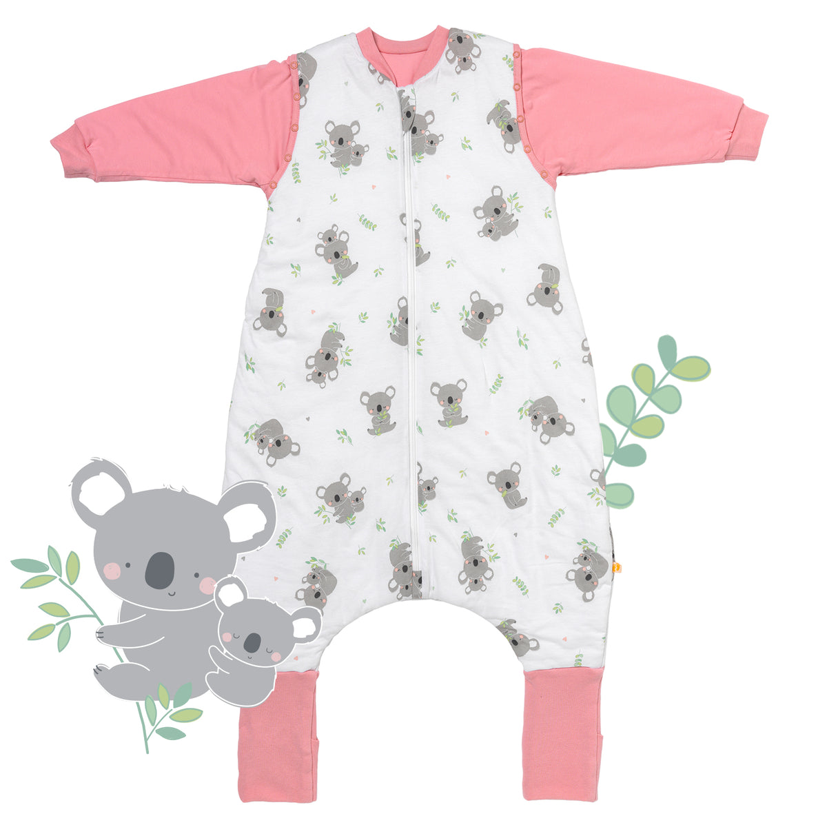 Saco de dormir con pies y suelas antideslizantes 2.5 TOG_Koala_parte frontal_461