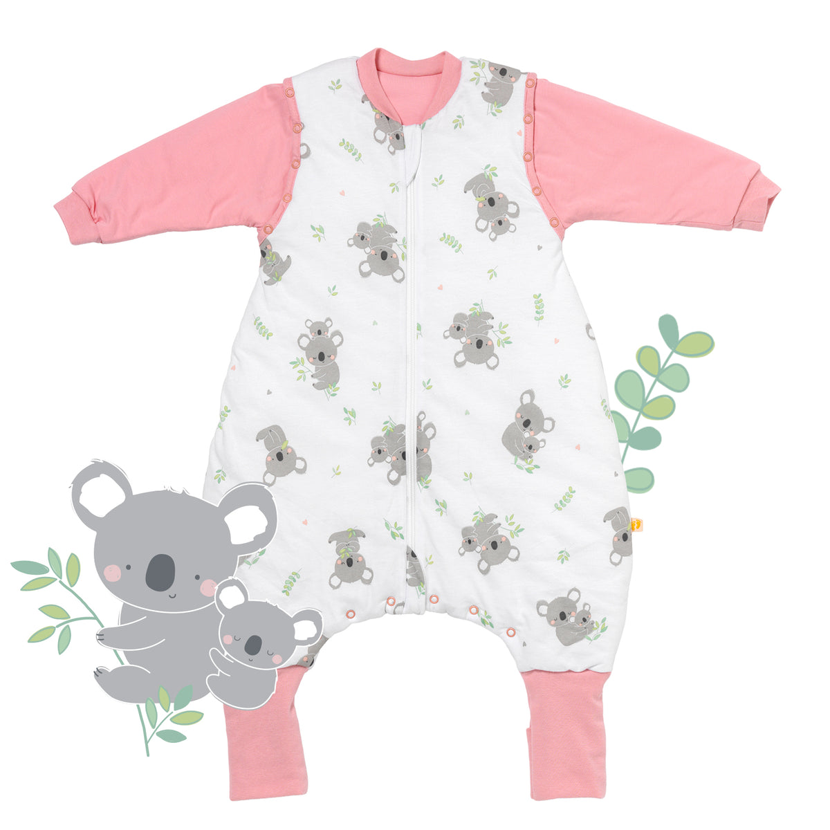 Saco de dormir con pies y suelas antideslizantes 3.5 TOG_Koala_parte frontal_468
