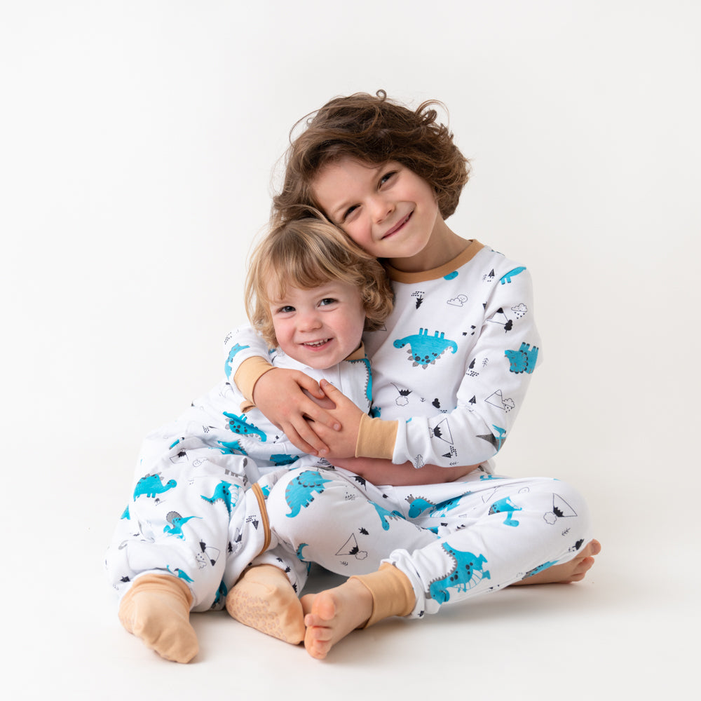 Pijama de niño de algódon orgánico_Jurassic_detalle_444
