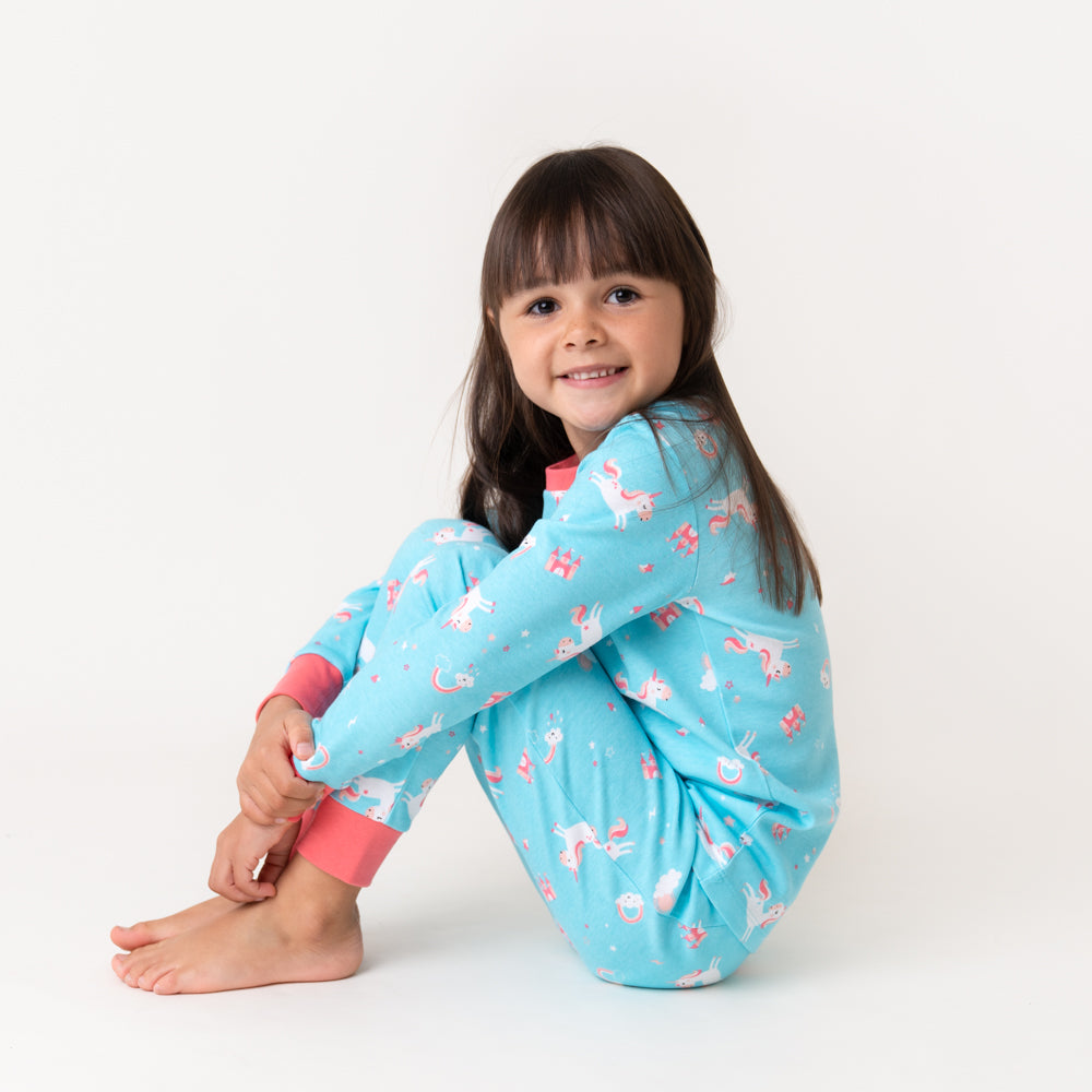Pijama de niño de algódon orgánico_Unicorno_detalle_444